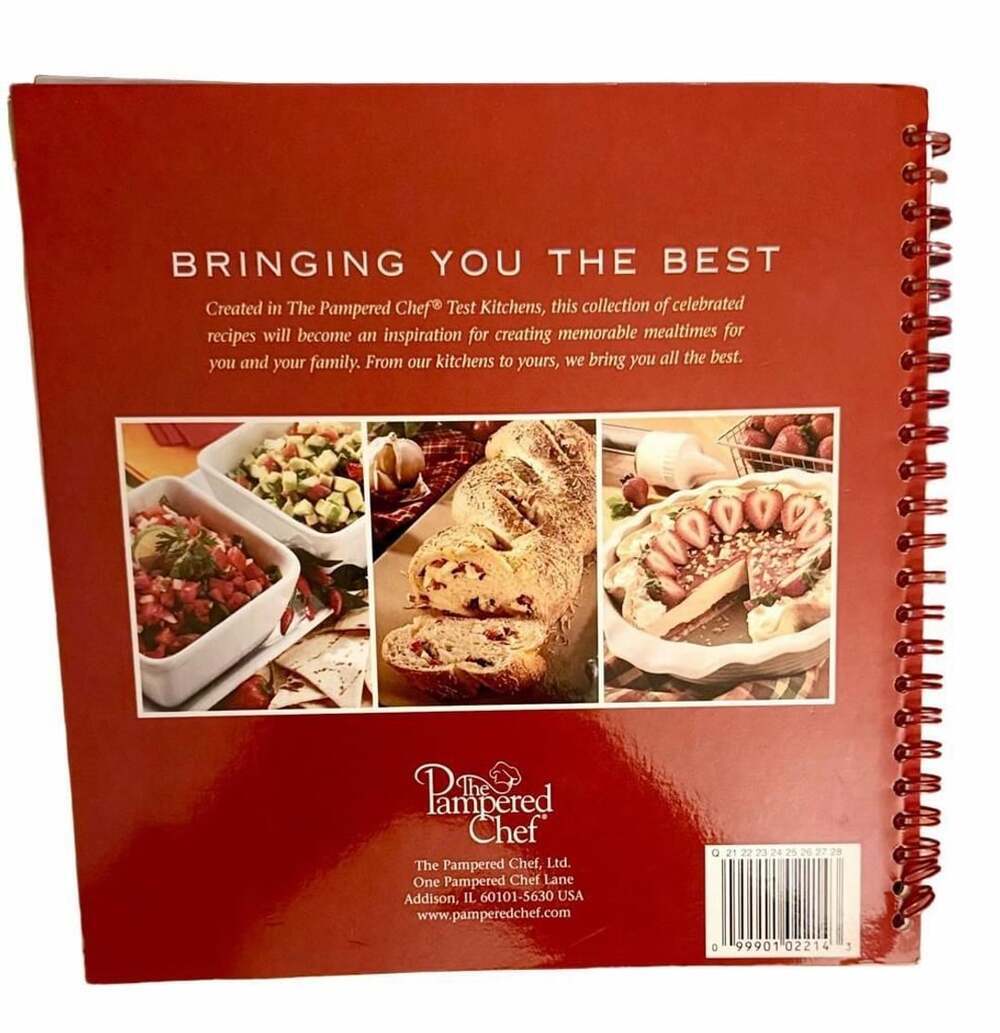 Pampered Chef All The Best Cookbook 2003 Spiral Bound Recipe Book - Picture 2 of 5